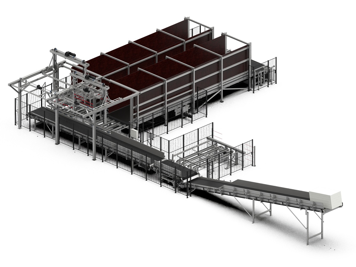 Productielijn recycling balen automatisering