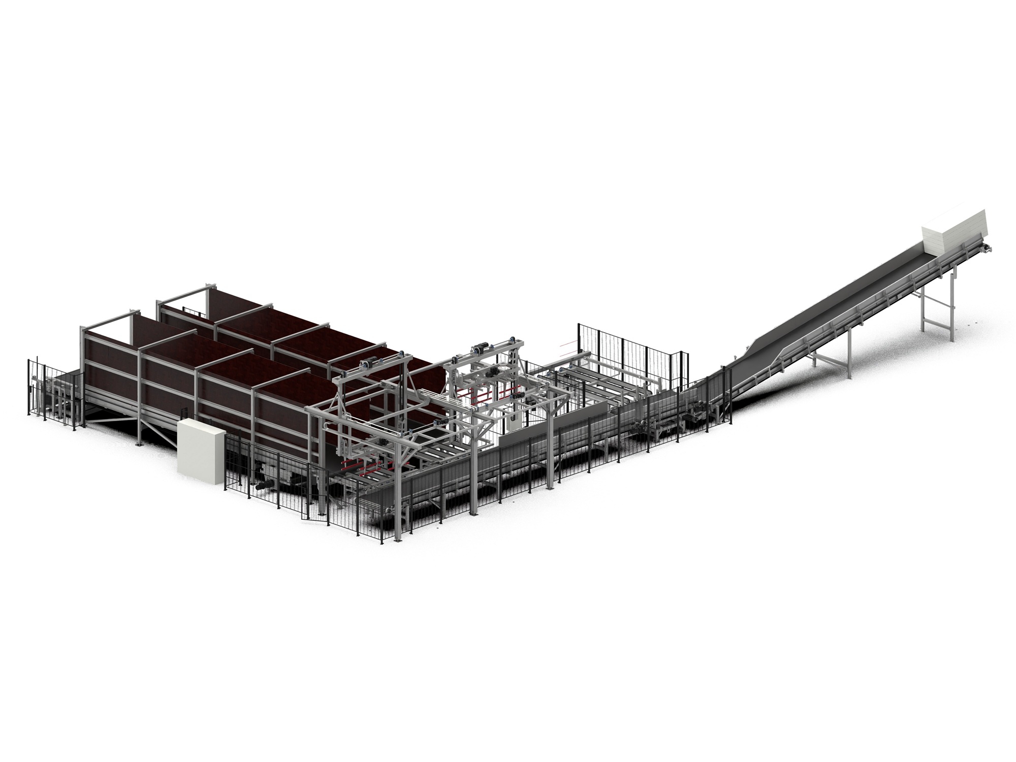 Productielijn recycling balen automatisering