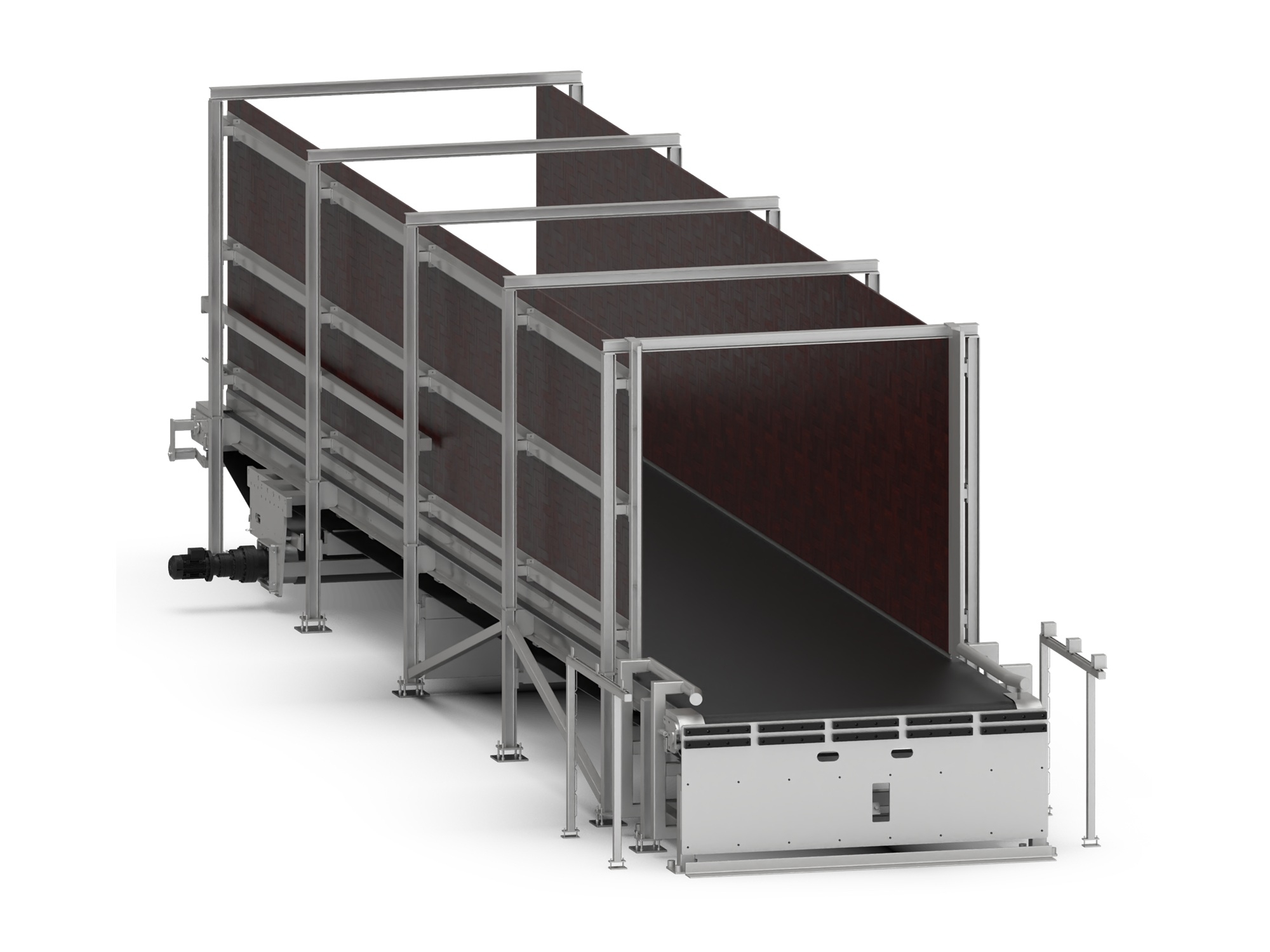 Unloading dock conveyor