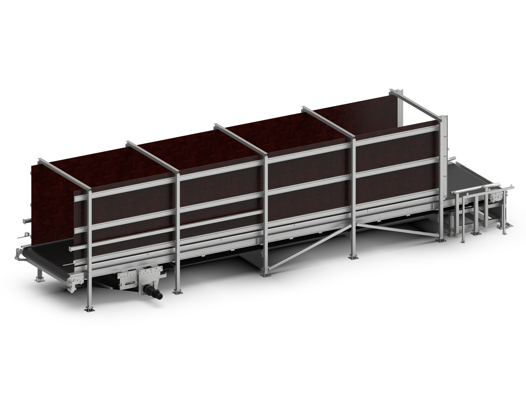 Unloading dock conveyor bale conveyor